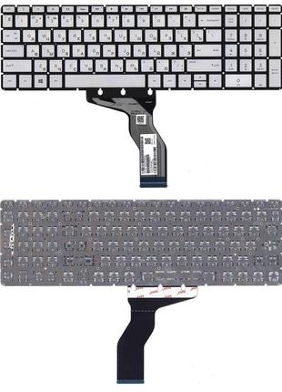 Клавіатура для ноутбука HP (15-BW 250 G6) Silver з підсвічуван...