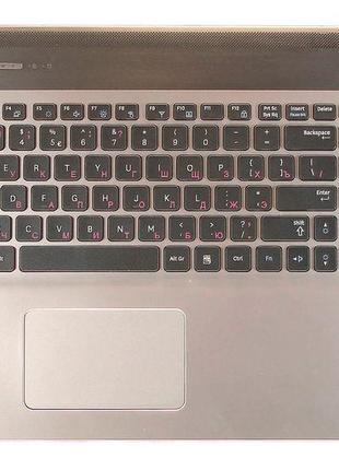 Клавиатура для ноутбука Samsung (QX530) Black, (Silver TopCase...