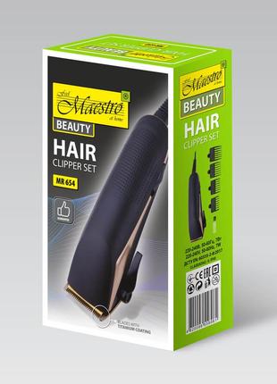 Машинка для стрижки волос Maestro (MR-654Ti), SL2, Хорошего ка...