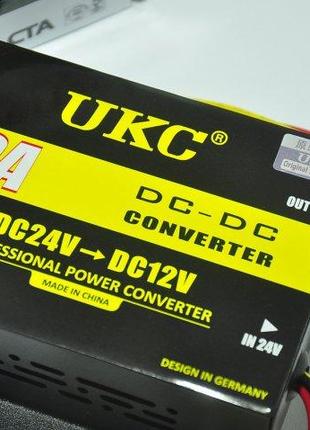 Преобразователь авто инвертор UKC DC/DC 24v-12v 10A, SL2, Хоро...