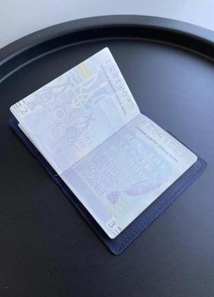 Кожаная обложка на паспорт (Ручная работа) Код/Артикул 134 В -...