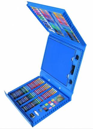 Дитячий набір для творчості і малювання 208 предметів (blue), ...