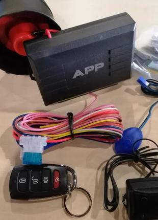 Автомобильная сигнализация CAR ALARM 2 Way KD 3000 APP с звуко...