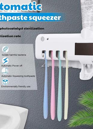 Диспенсер для зубної пасти та щітки автоматичний Toothbrush st...
