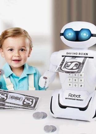 Дитячий сейф-скарбничка "Сейф-Робот" 6688-8 з кодовим замком і...