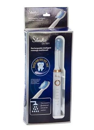 Электрическая зубная щётка Shuke SK-601 с 4 насадками, Gp2, Хо...