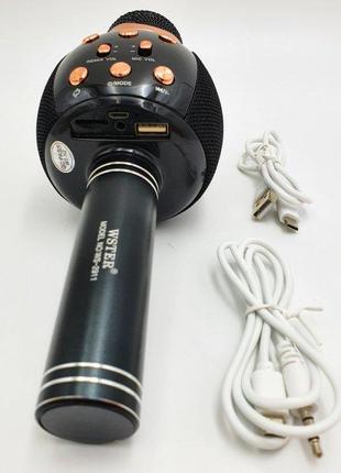 Беспроводной микрофон караоке блютуз WSTER WS-2911 Bluetooth д...
