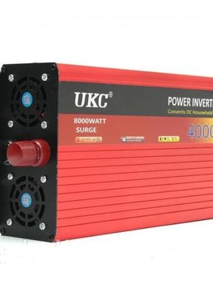 Преобразователь тока автомобильный UKC-4000W 24V AC/DC инверто...