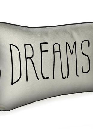 Подушка для інтер'єру 45х32 dreams (43phb_tfl002_bl)