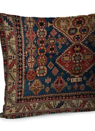 Подушка диванная с бархата персидский ковер 45x45 см (45bp_cas...