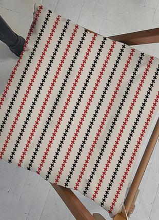 Подушка на стул с завязками линии с крестиков 40x40x4 см (pz_2...