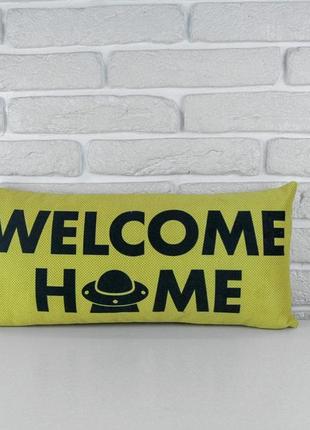 Подушка для дивана бархатная welcome home 50x24 см (52bp_uni006)