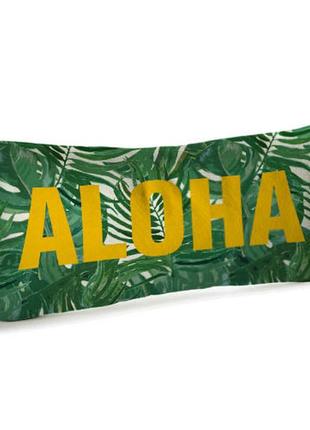 Подушка для дивана бархатная aloha 50x24 см (52bp_ex004)