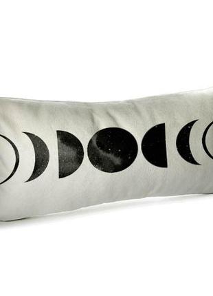 Подушка для дивана бархатная фазы освещения луны 50x24 см (52b...