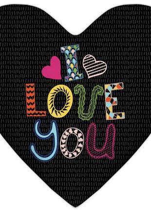 Подушка сердце xxl i love you 57x57 см (6ps_17l004)