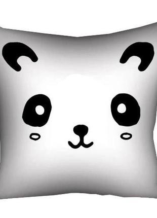 Подушка габардиновая c принтом панда 50x50 (5p_fam019)