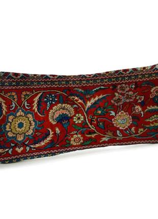 Подушка для дивана бархатная персидский цветочный узор 50x24 с...