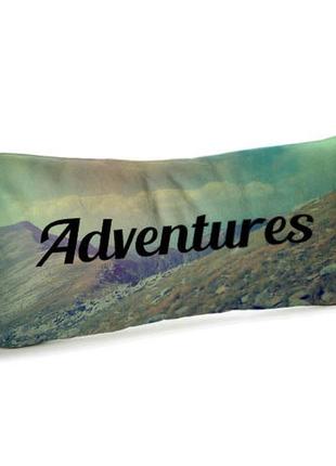 Подушка для дивана бархатная adventures 50x24 см (52bp_tfl016)