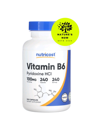 Nutricost вітамін в6 100 мг — 240 капсул/сша