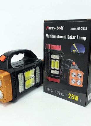 Переносний світлодіодний ліхтар-повербанк на сонячній батареї ...