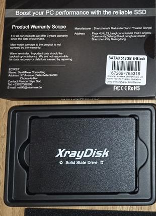 SSD накопичувач XrayDisc 512GB 2.5" (SATA III)
