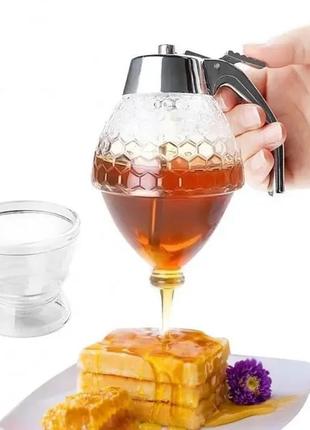Диспенсер-емкость, дозатор для меда и соусов honey dispenser
