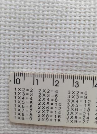Белая хлопковая ткань для вышивки крестиком, канва № 11
