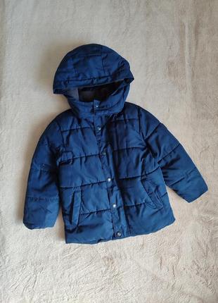 Куртка теплая синяя мальчишку gap оригинал 3 4 года зима осень