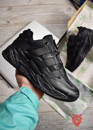 Кроссовки adidas niteball black leather
