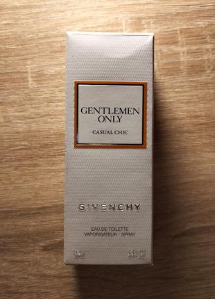 Туалетная вода для мужчин givenchy gentlemen only casual chic