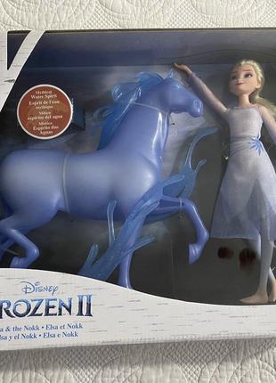 Лялька Ельза Крижане серце ІІ  з конем Нокк  Frozen