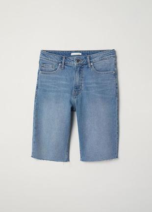 Голубые джинсовые шорты h&m, xs/s