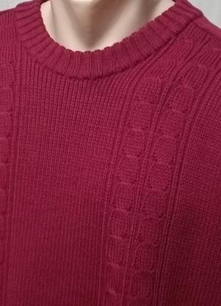 Толстый полушерстяной мужской свитер р.52-54
