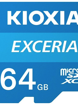 Карта памяти KIOXIA Exceria microSDXC 64Gb Class 10 UHS-I + SD