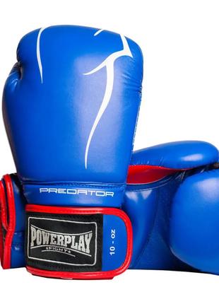 Перчатки боксерские PowerPlay PP 3018, Blue 16 унций