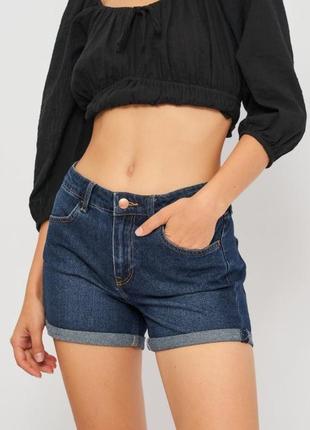Короткие джинсовые шорты h&m, xs/s