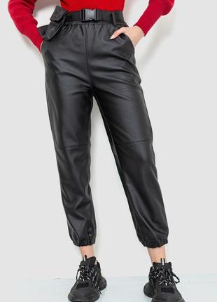 Штаны женские из экокожи, цвет черный, размер L, 186R5205
