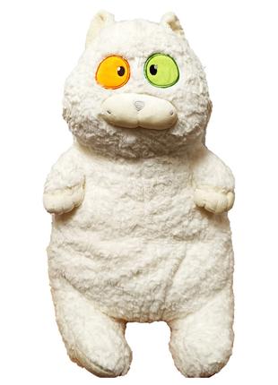 Мягкая игрушка "Толстый кот" K15215, 60 см (Белый)