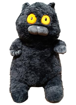 Мягкая игрушка "Толстый кот" K15215, 60 см (Черный)
