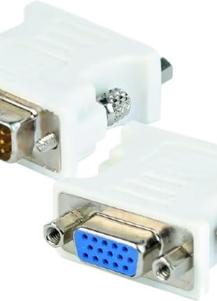 Перехідник PowerPlant VGA M/F - DVI-I (24+5 pin)
