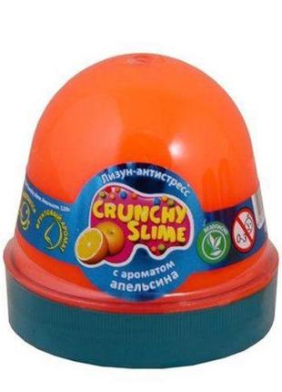 Лизун-антистресс "crunchy slime: апельсин" 120 г