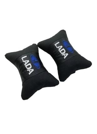 Подушки подголовники с логотипом Lada/Лада