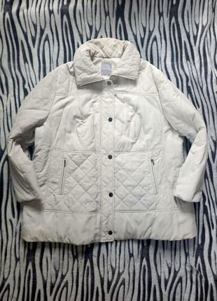 Ботал брендовая белая большая куртка kirsten, 20 размер.