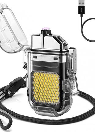 Электроимпульсная зажигалка ARC Lighter 209 дуговая usb зажига...
