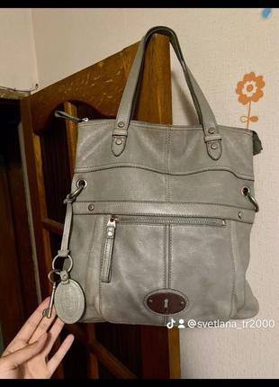 Кожаные фирменные сумки Fossil, Radley