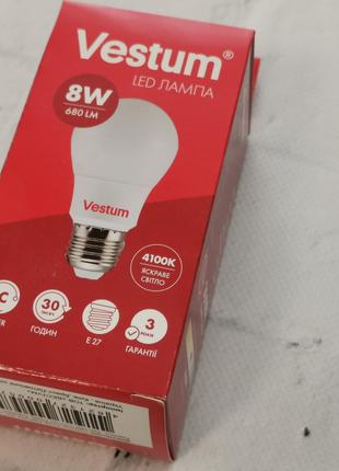 Светодиодная лампа Vestum 8W 4100K E27