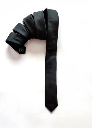 Cedar wood галстук черный 4,5 см узловая мужская матовая узкая...