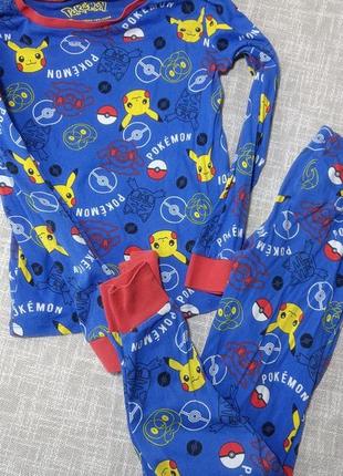 Пижама детская покемон. хлопковая пижама. пижама покемон