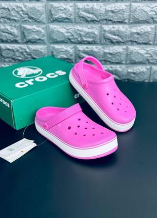 !!новинка!! яркие женские кроксы crocs шлёпанцы крокс