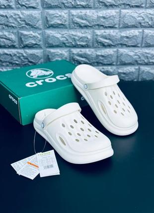 Кроксы crocs белые шлёпанцы крокс 35-46